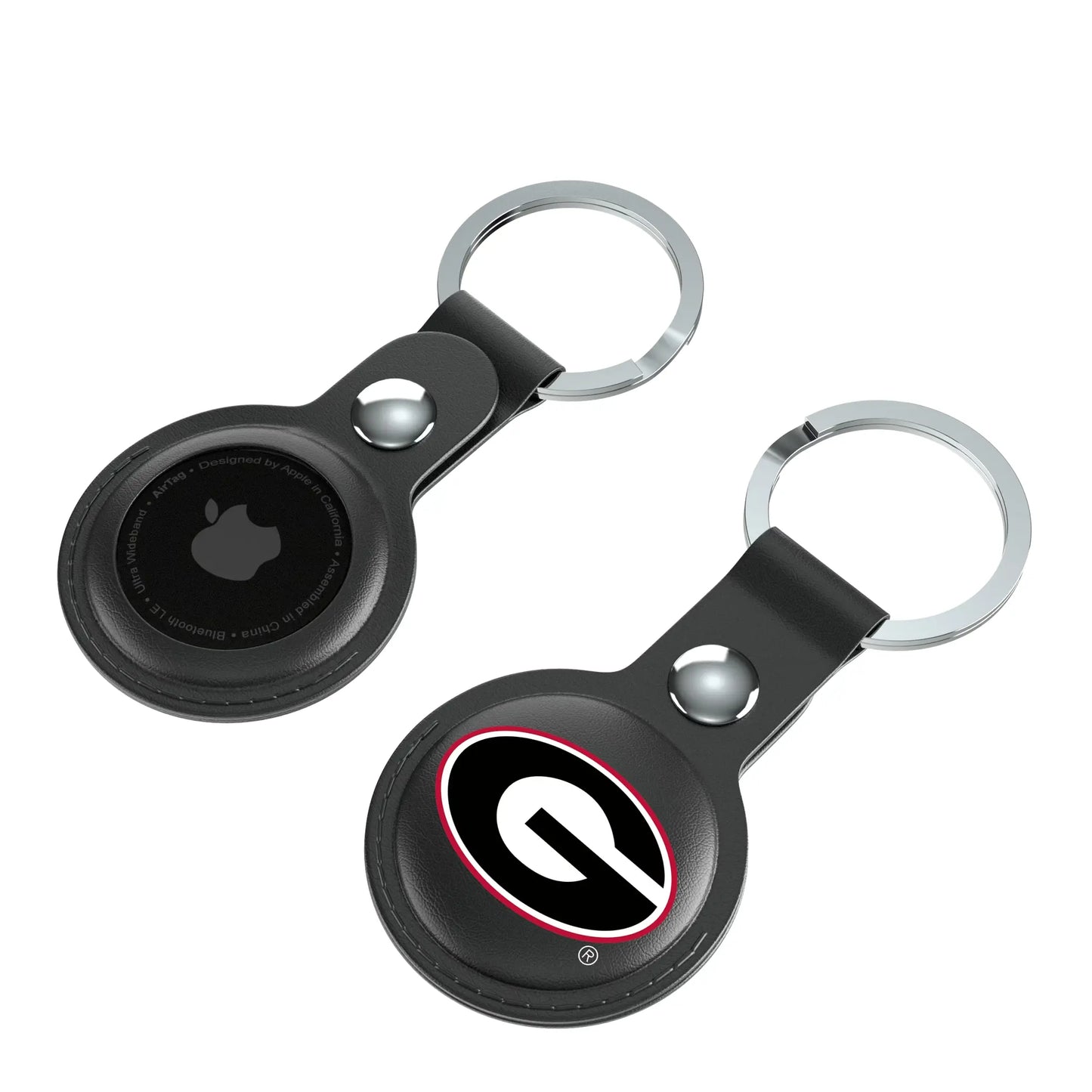 University of Georgia Bulldogs Insignia Black Airtag Holder 2-Pack