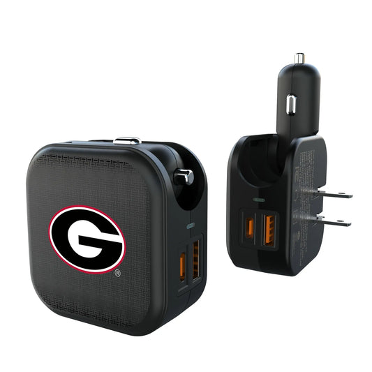 University of Georgia Bulldogs Linen 2 in 1 USB A/C Charger