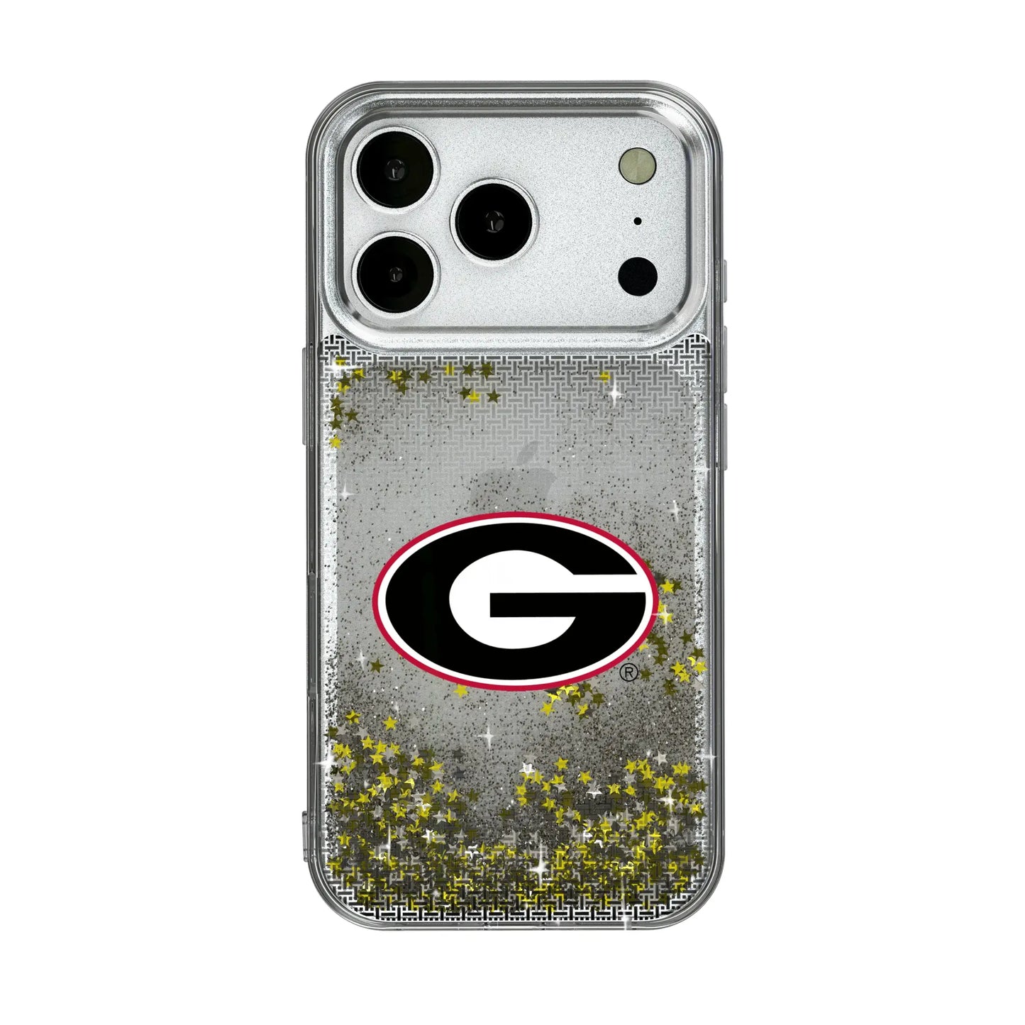 University of Georgia Bulldogs Linen Glitter Phone Case for Apple iPhone