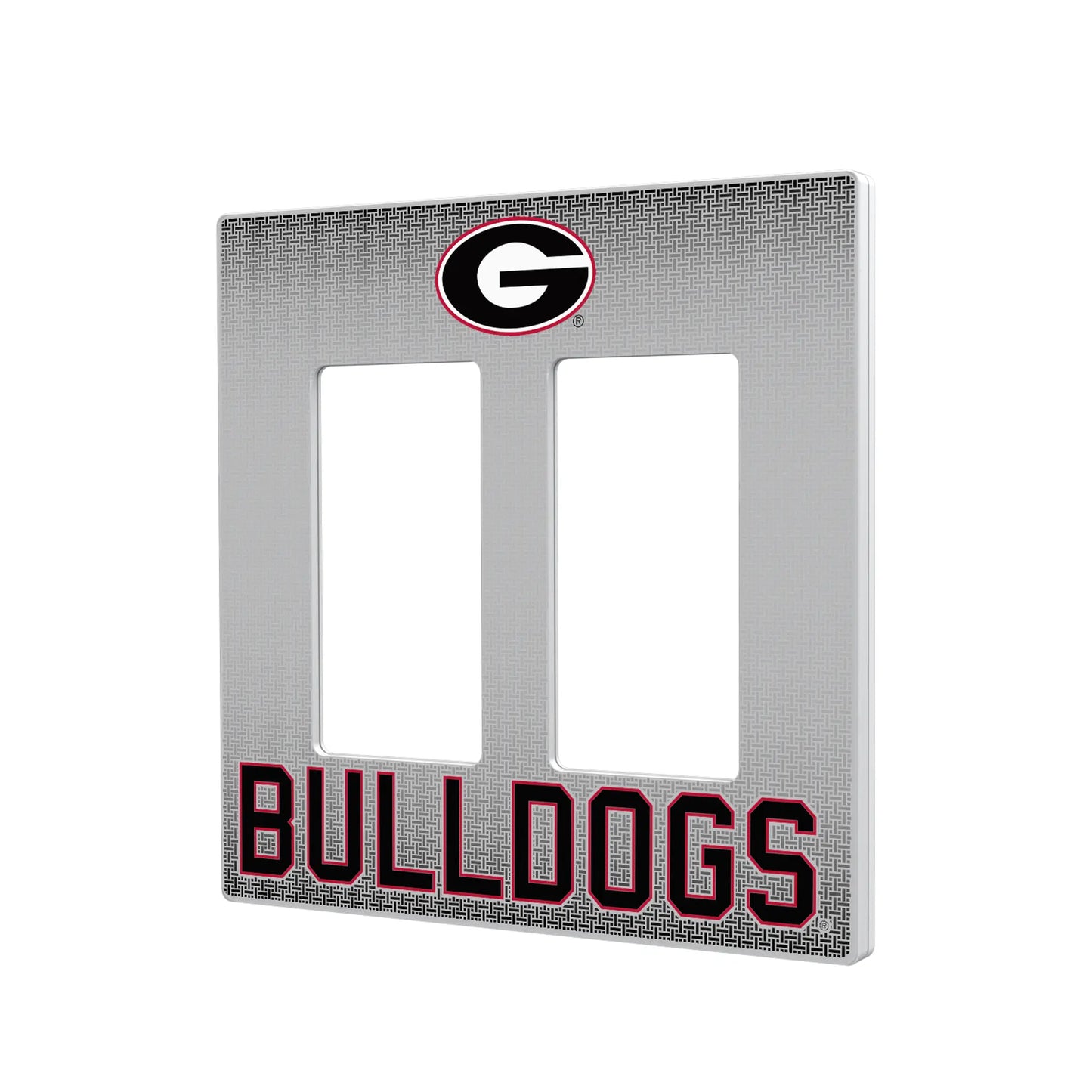 University of Georgia Bulldogs Linen Hidden-Screw Light Switch Plate