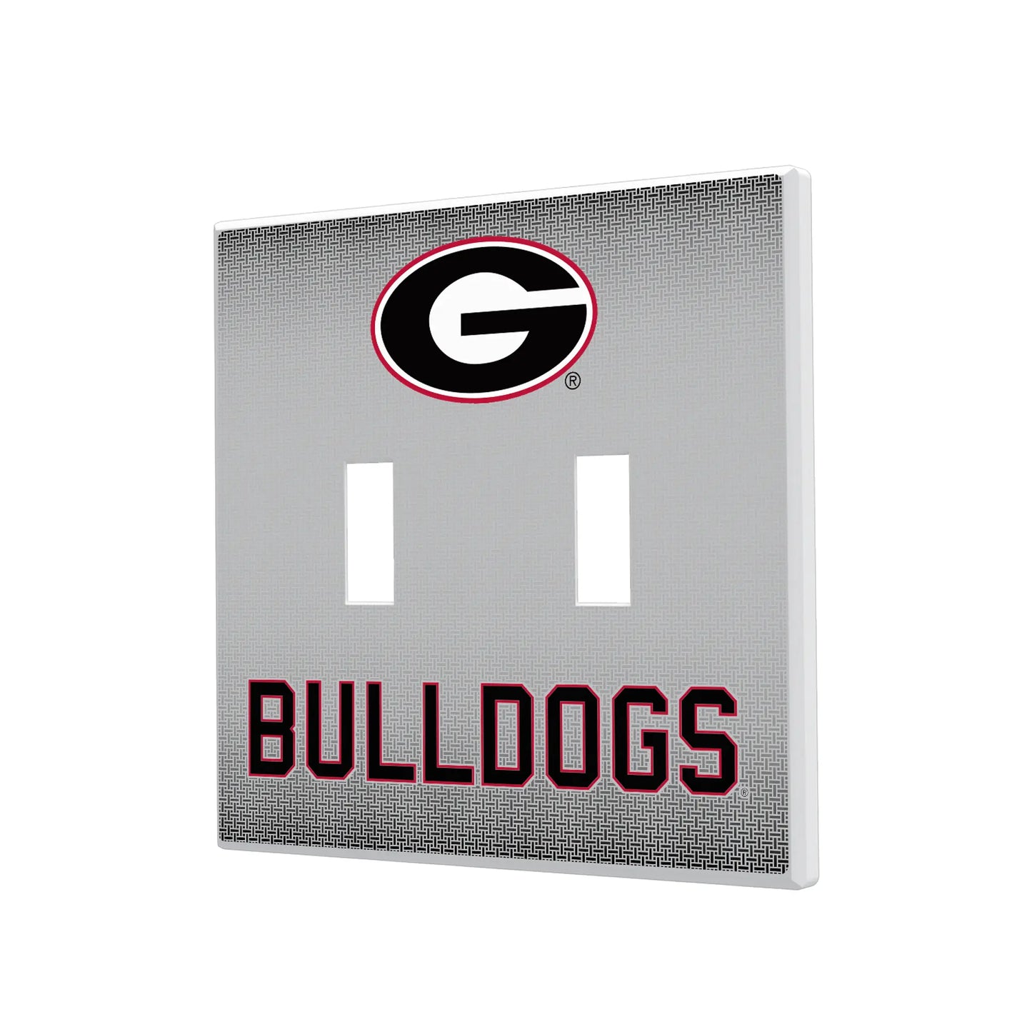 University of Georgia Bulldogs Linen Hidden-Screw Light Switch Plate