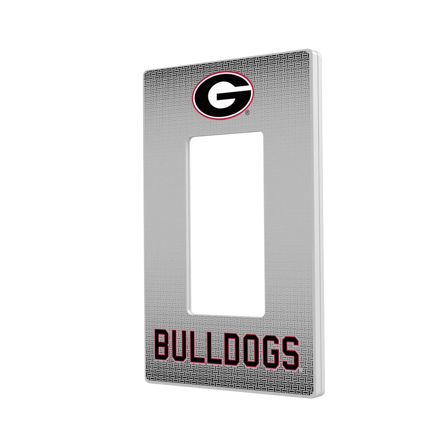 University of Georgia Bulldogs Linen Hidden-Screw Light Switch Plate