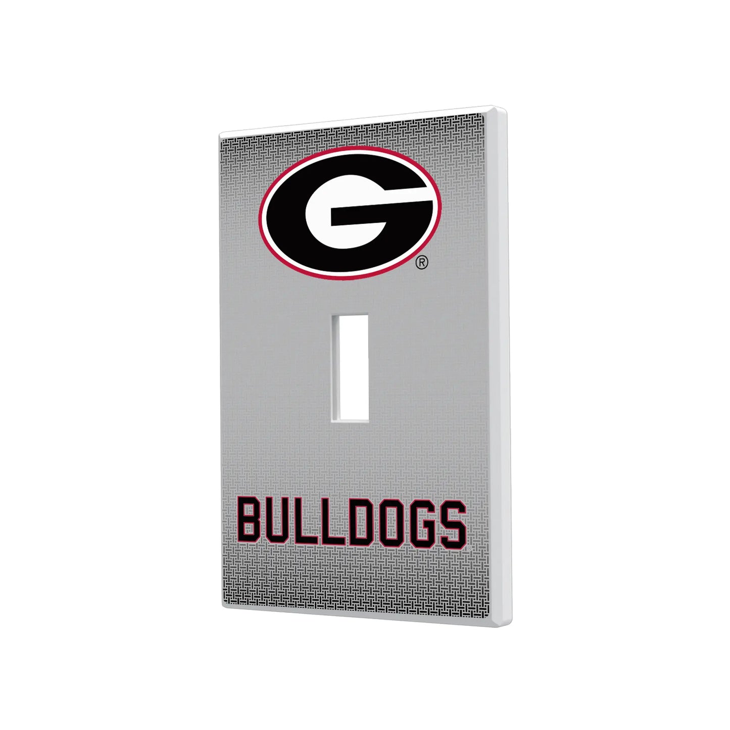 University of Georgia Bulldogs Linen Hidden-Screw Light Switch Plate