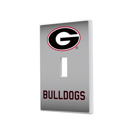 University of Georgia Bulldogs Linen Hidden-Screw Light Switch Plate