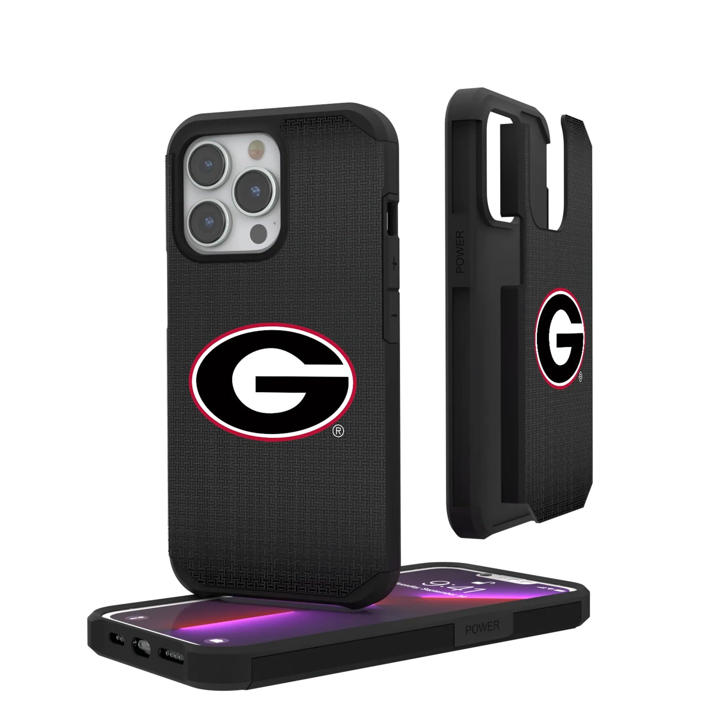 University of Georgia Bulldogs Linen Rugged Phone Case for Apple iPhone