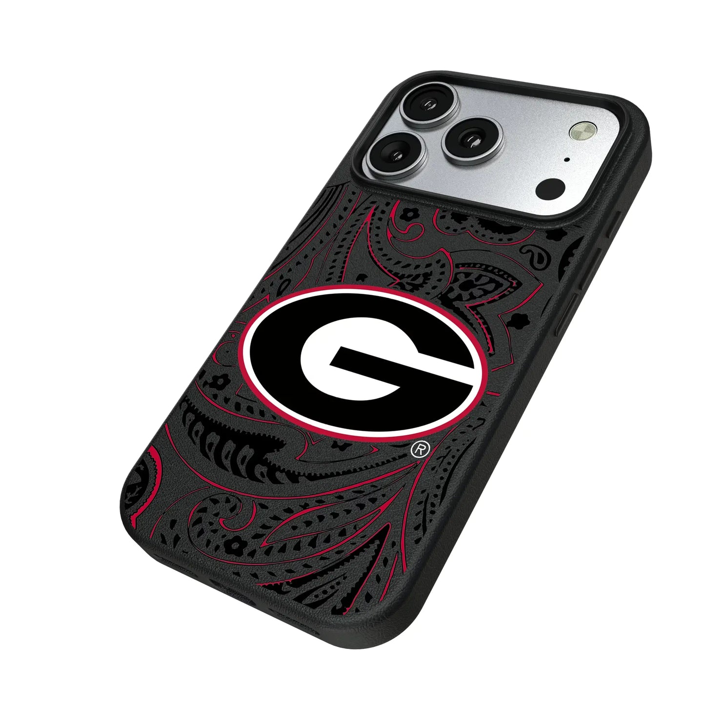 University of Georgia Bulldogs Paisley MagSafe Compatible Phone Case for Apple iPhone
