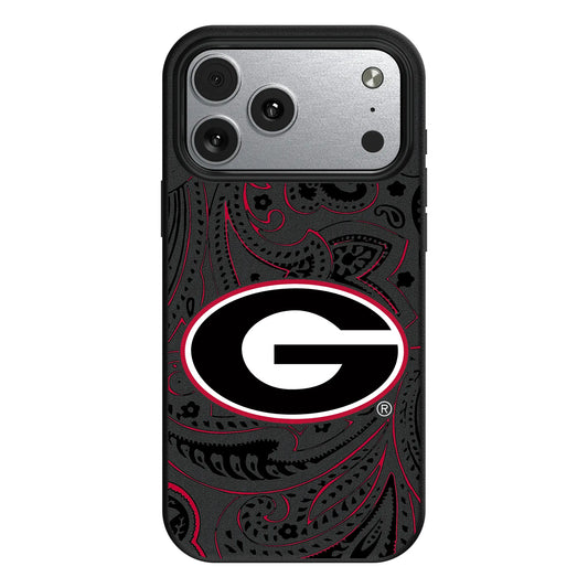 University of Georgia Bulldogs Paisley MagSafe Compatible Phone Case for Apple iPhone