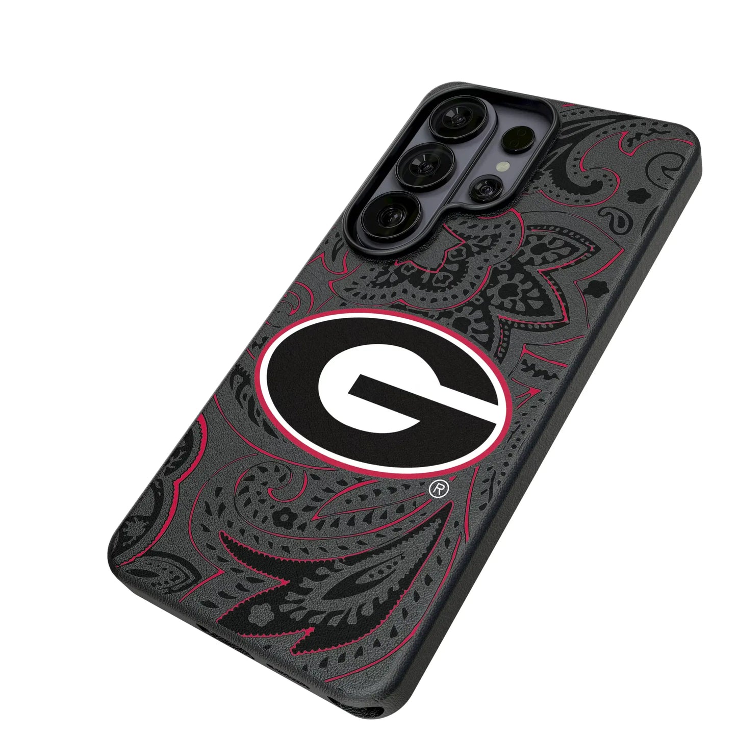 University of Georgia Bulldogs Paisley MagSafe Compatible Phone Case for Samsung Galaxy