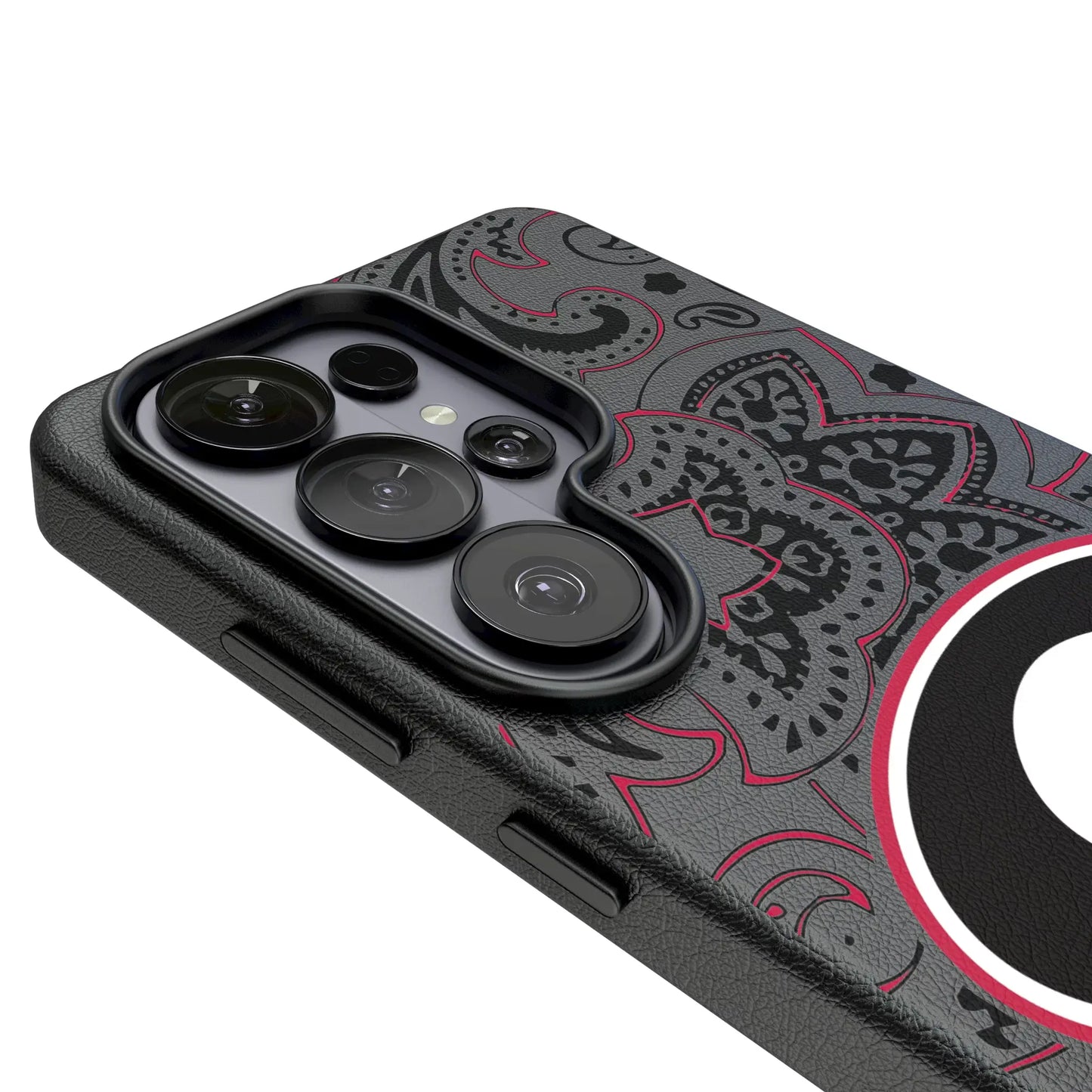 University of Georgia Bulldogs Paisley MagSafe Compatible Phone Case for Samsung Galaxy