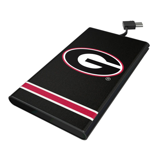 University of Georgia Bulldogs Stripe 5000mAh Flat Powerbank