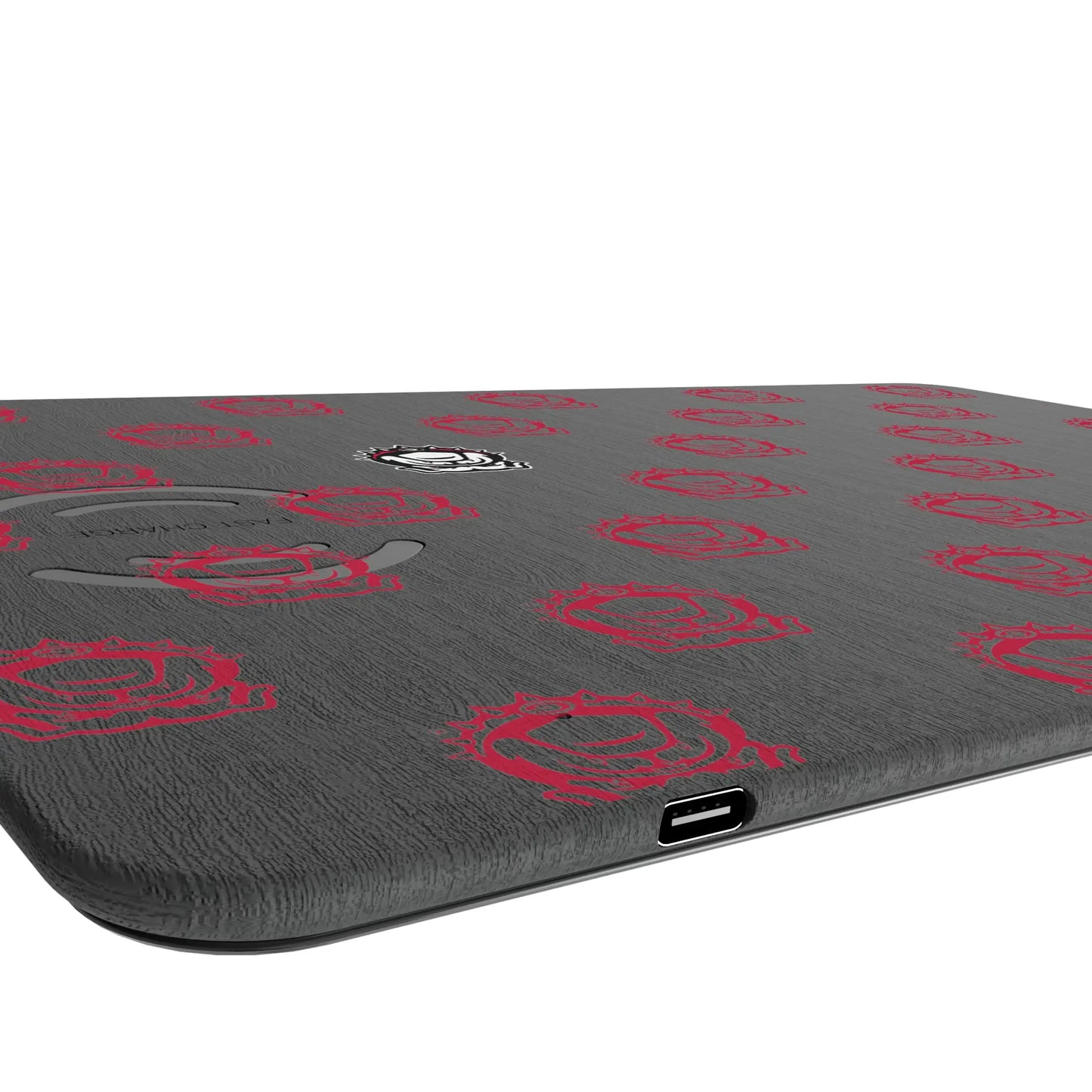 University of Georgia Bulldogs Uga Fashion Pattern 15-Watt Wireless Charger and Mouse Pad