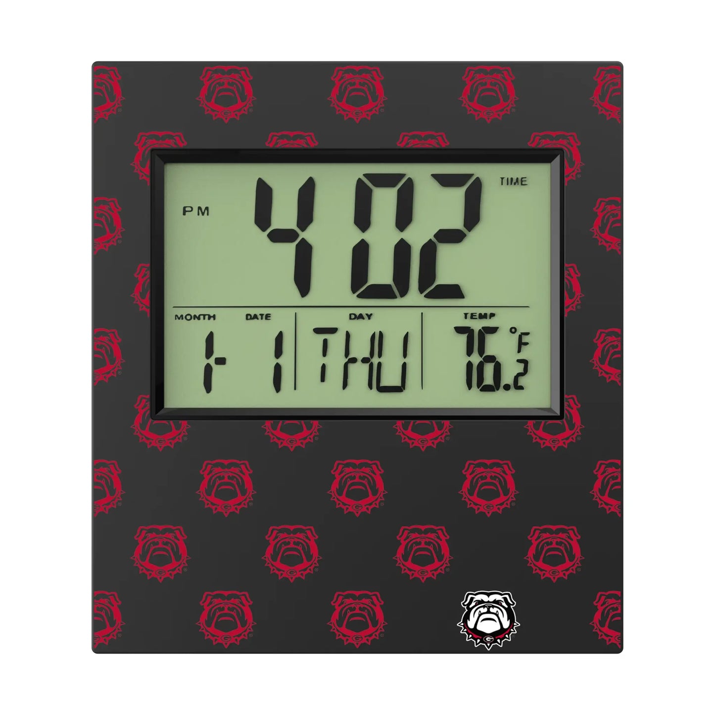University of Georgia Bulldogs Uga Fashion Pattern Wall Clock