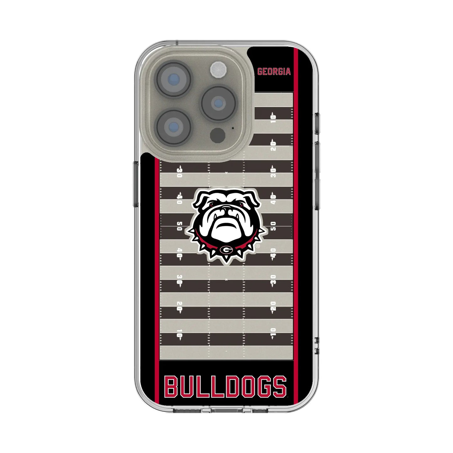 University of Georgia Bulldogs Uga Field Clear Phone Case for Apple iPhone