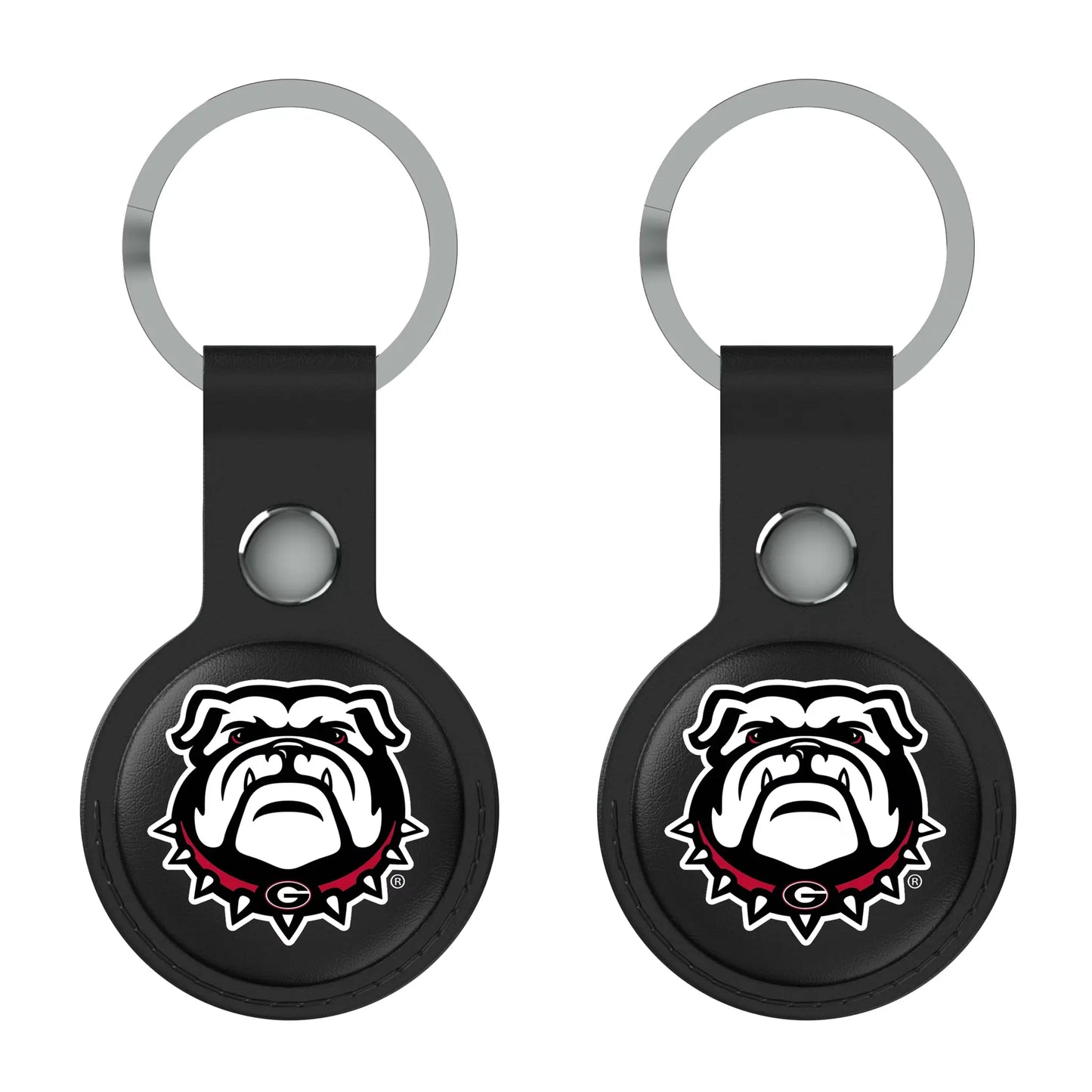 University of Georgia Bulldogs Uga Insignia Black Airtag Holder 2-Pack