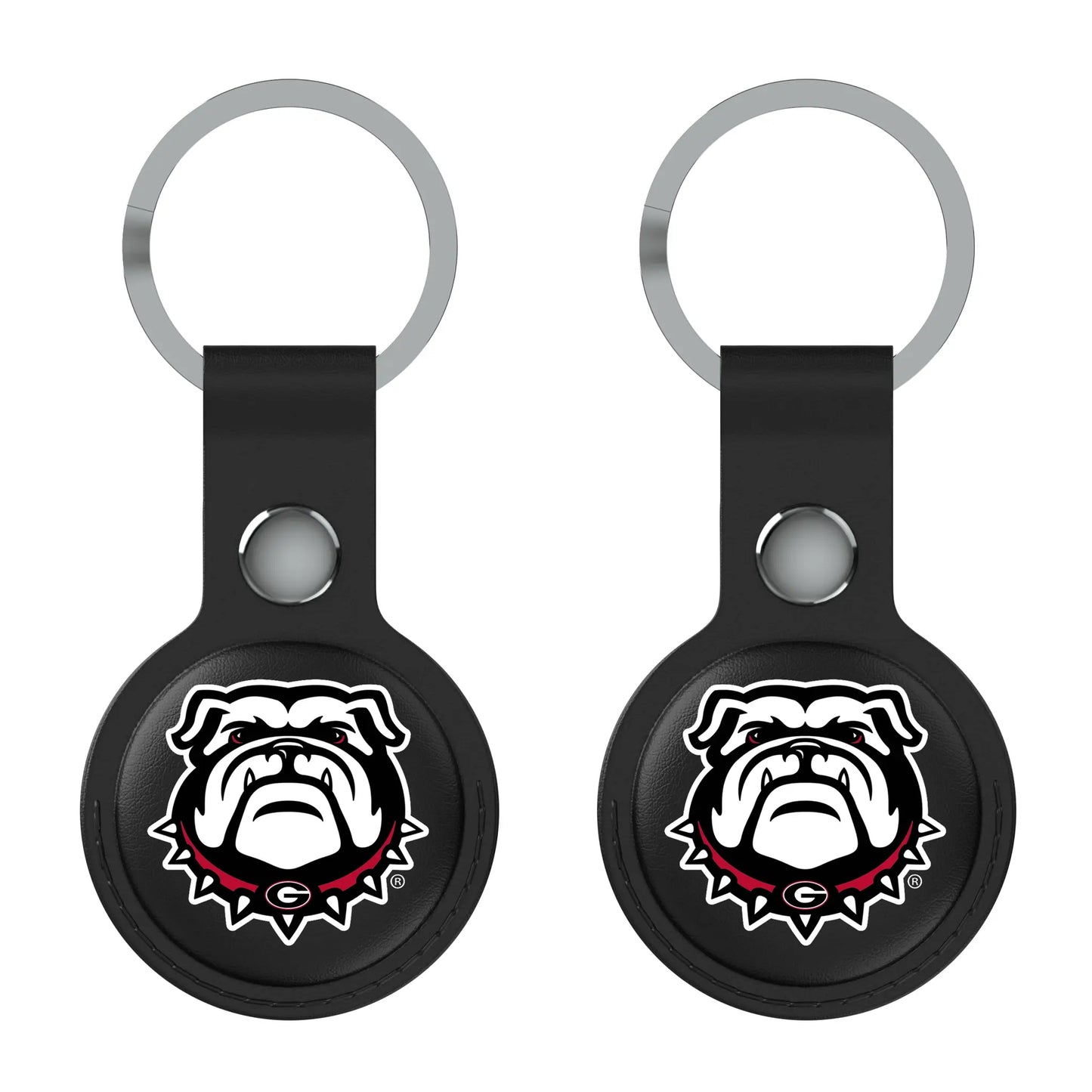 University of Georgia Bulldogs Uga Insignia Black Airtag Holder 2-Pack