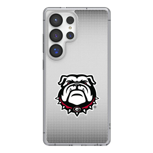 University of Georgia Bulldogs Uga Linen Clear Phone Case for Samsung Galaxy