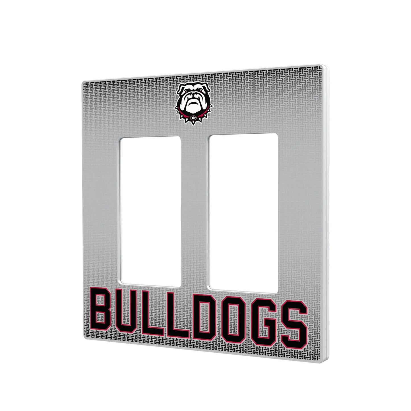 University of Georgia Bulldogs Uga Linen Hidden-Screw Light Switch Plate
