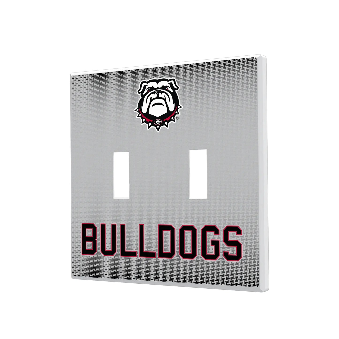 University of Georgia Bulldogs Uga Linen Hidden-Screw Light Switch Plate