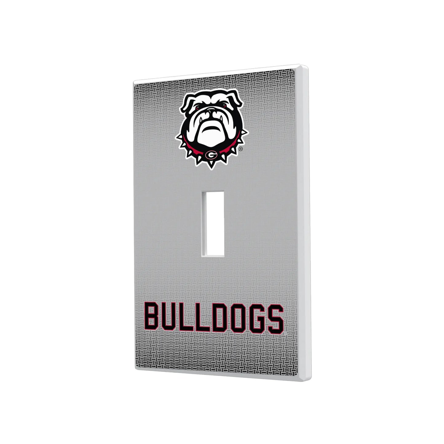 University of Georgia Bulldogs Uga Linen Hidden-Screw Light Switch Plate
