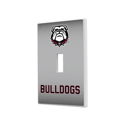 University of Georgia Bulldogs Uga Linen Hidden-Screw Light Switch Plate