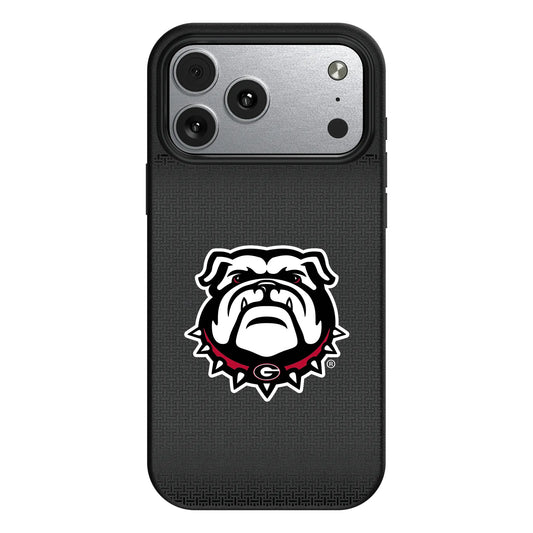 University of Georgia Bulldogs Uga Linen MagSafe Compatible Phone Case for Apple iPhone