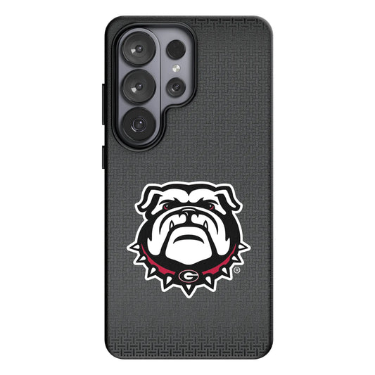 University of Georgia Bulldogs Uga Linen MagSafe Compatible Phone Case for Samsung Galaxy