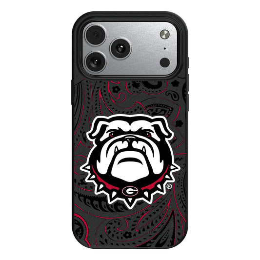 University of Georgia Bulldogs Uga Paisley MagSafe Compatible Phone Case for Apple iPhone