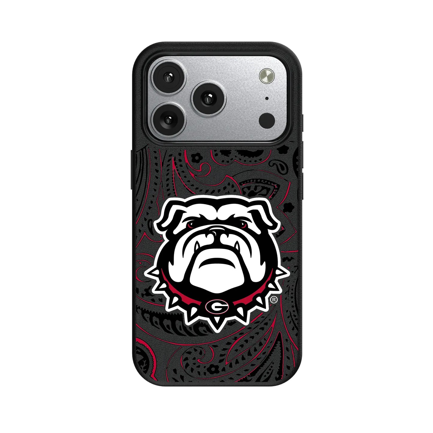 University of Georgia Bulldogs Uga Paisley MagSafe Compatible Phone Case for Apple iPhone