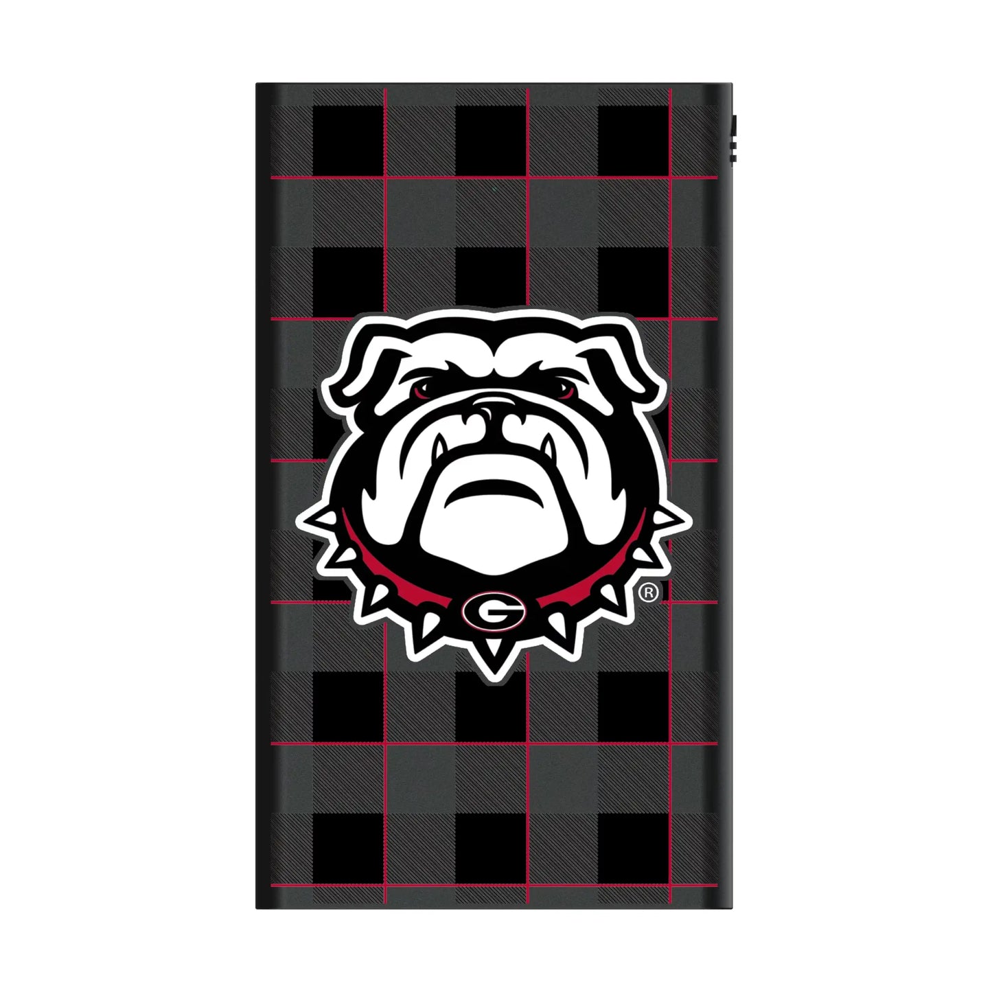 University of Georgia Bulldogs Uga Plaid 5000mAh Flat Powerbank