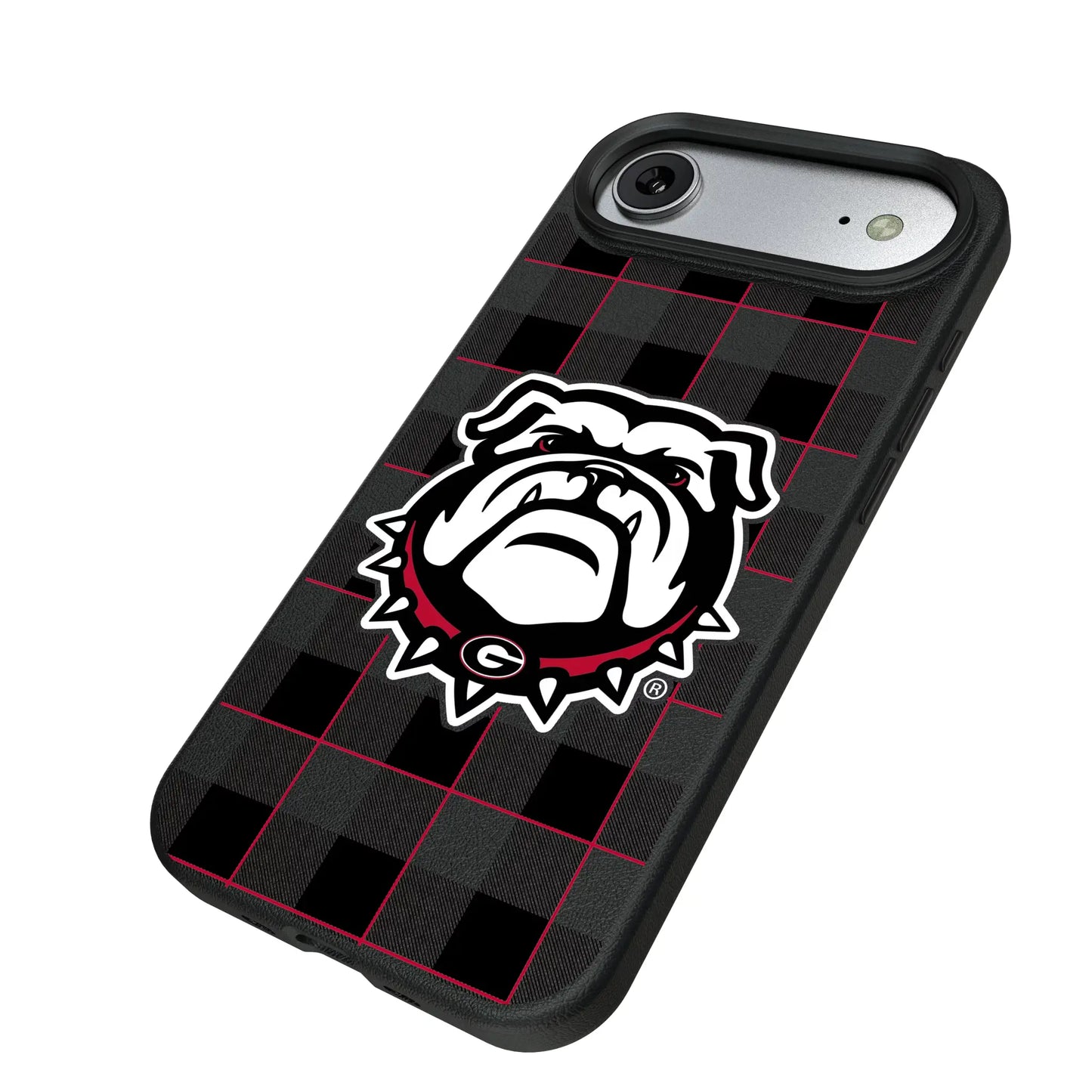 University of Georgia Bulldogs Uga Plaid MagSafe Compatible Phone Case for Apple iPhone