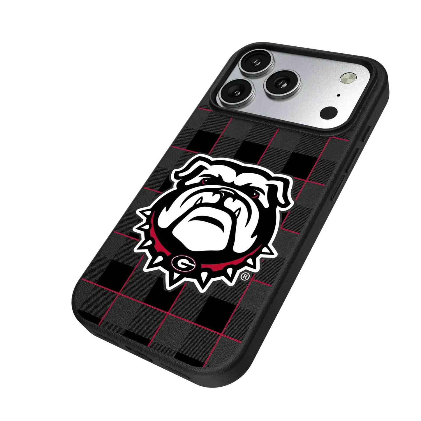 University of Georgia Bulldogs Uga Plaid MagSafe Compatible Phone Case for Apple iPhone
