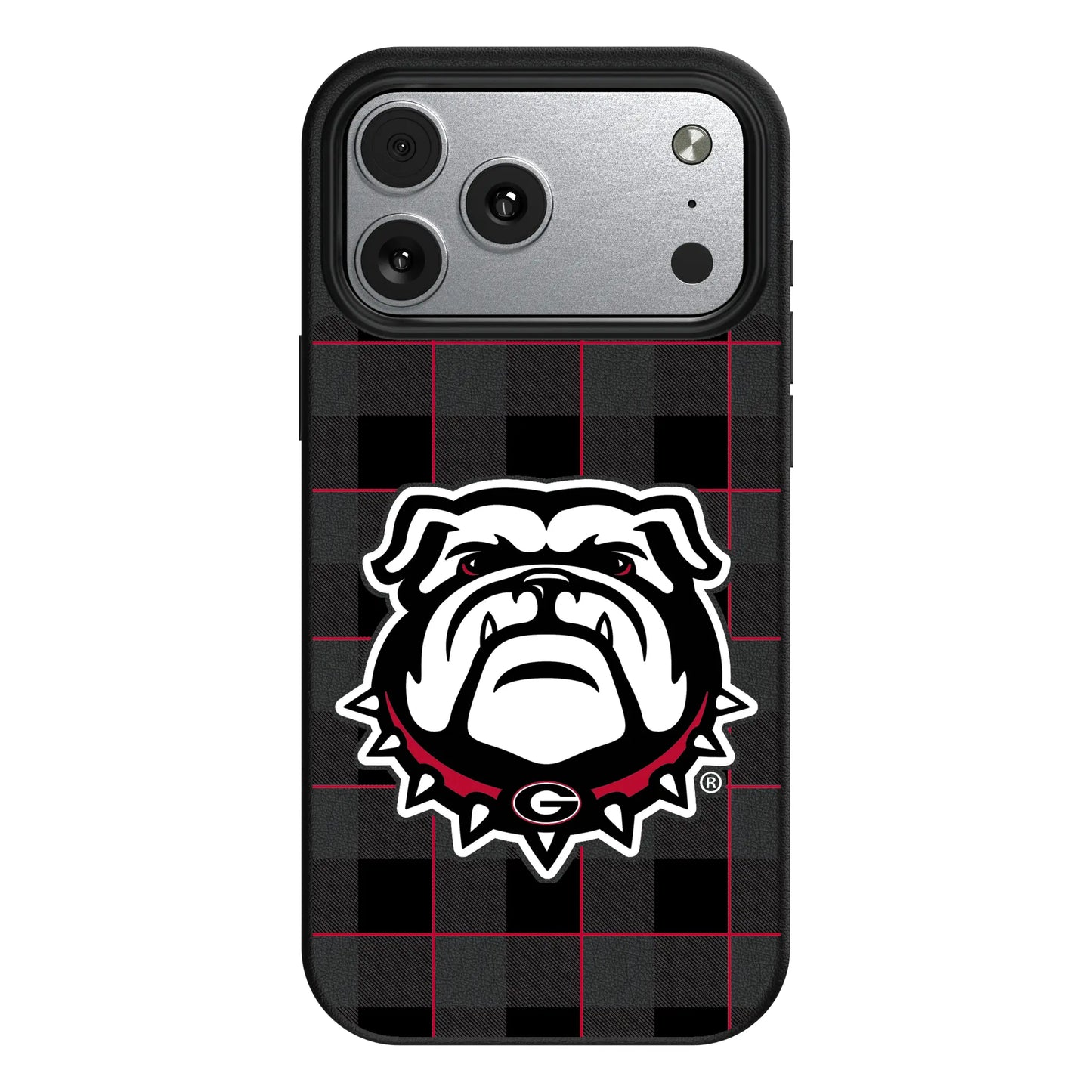 University of Georgia Bulldogs Uga Plaid MagSafe Compatible Phone Case for Apple iPhone