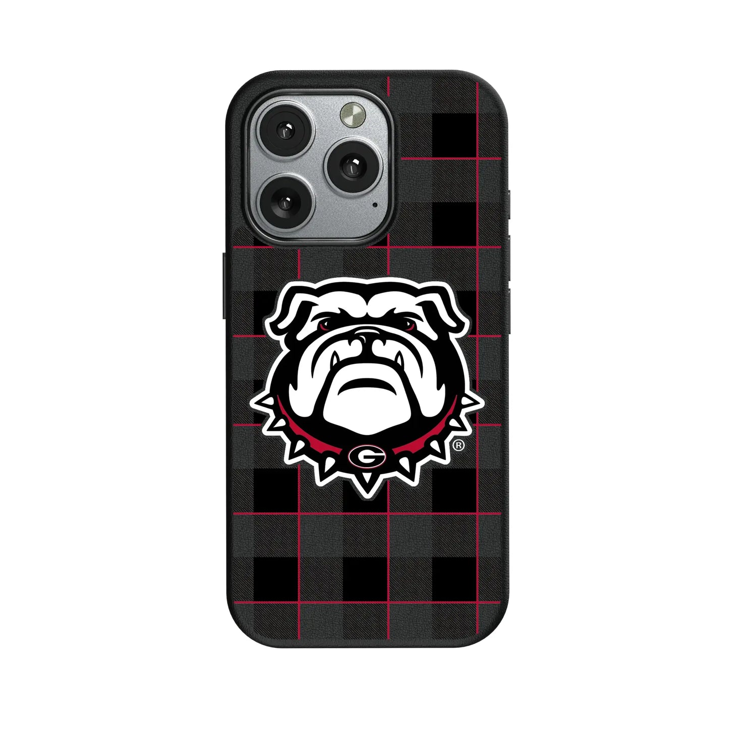 University of Georgia Bulldogs Uga Plaid MagSafe Compatible Phone Case for Apple iPhone
