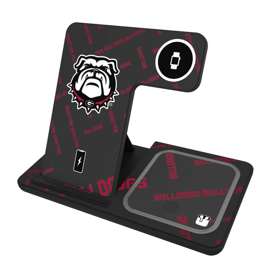 University of Georgia Bulldogs Uga Quadtile 3 in 1 Charging Station