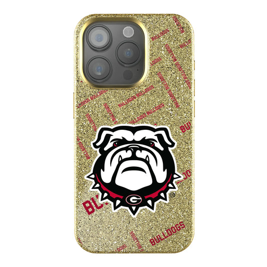 University of Georgia Bulldogs Uga Quadtile Bling Phone Case for Apple iPhone
