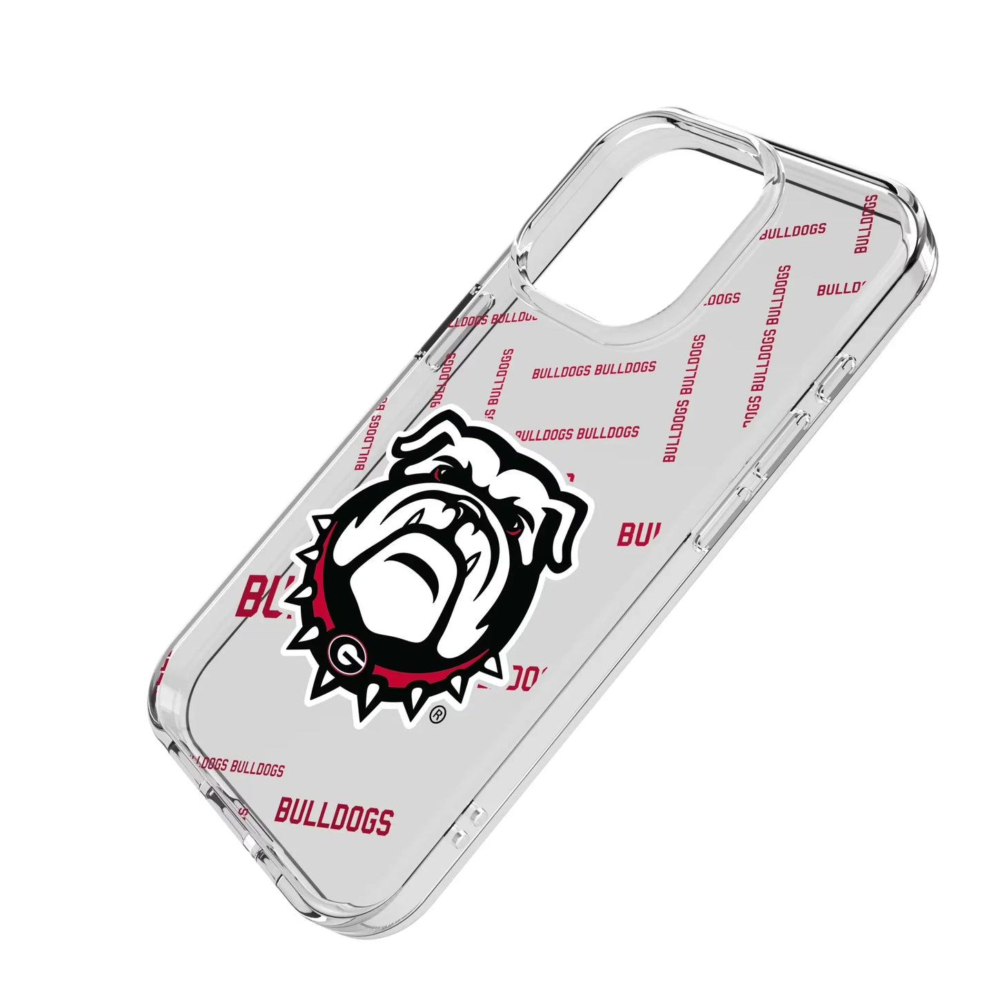 University of Georgia Bulldogs Uga Quadtile Clear Phone Case for Apple iPhone