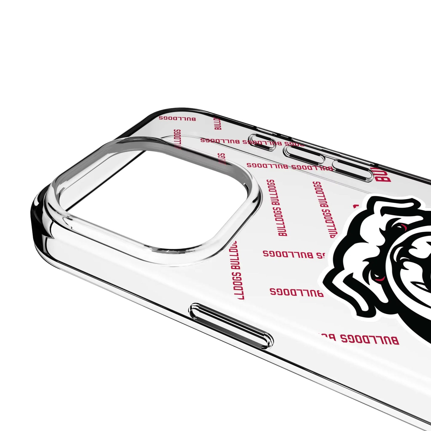 University of Georgia Bulldogs Uga Quadtile Clear Phone Case for Apple iPhone