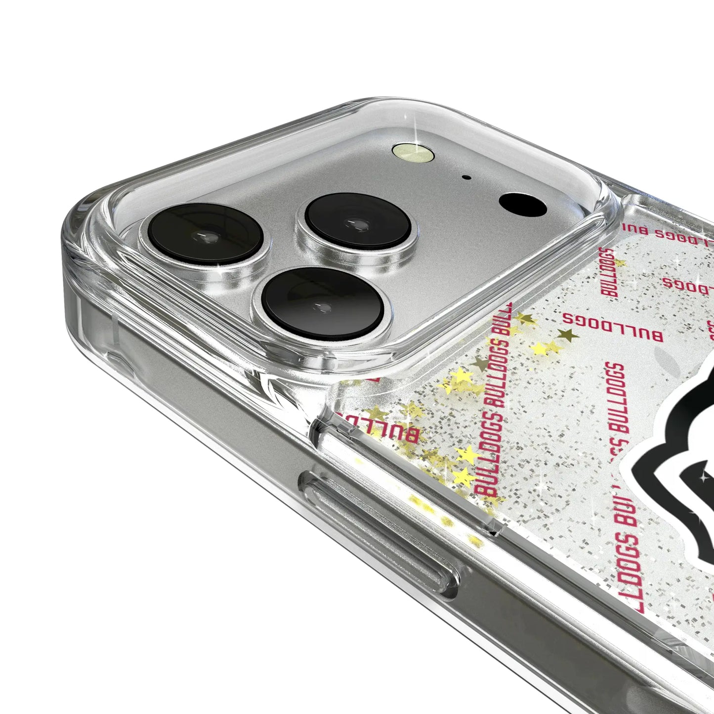 University of Georgia Bulldogs Uga Quadtile Glitter Phone Case for Apple iPhone