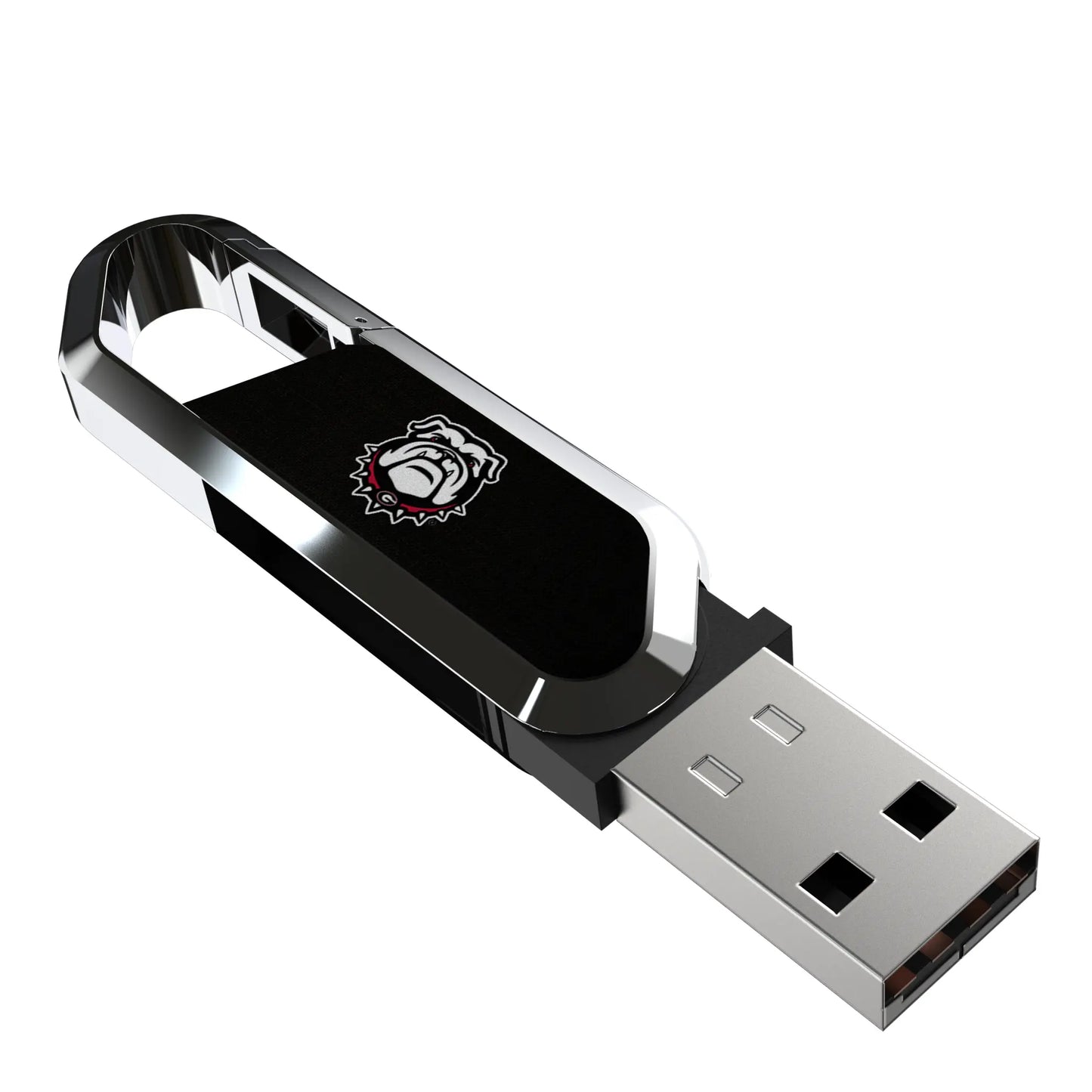 University of Georgia Bulldogs Uga Solid USB 64GB Clip Style Flash Drive