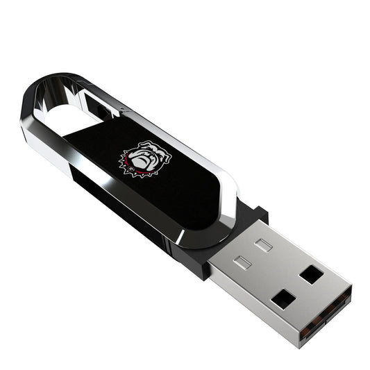 University of Georgia Bulldogs Uga Solid USB 64GB Clip Style Flash Drive