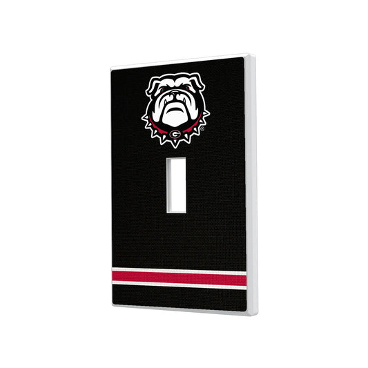 University of Georgia Bulldogs Uga Stripe Hidden-Screw Light Switch Plate