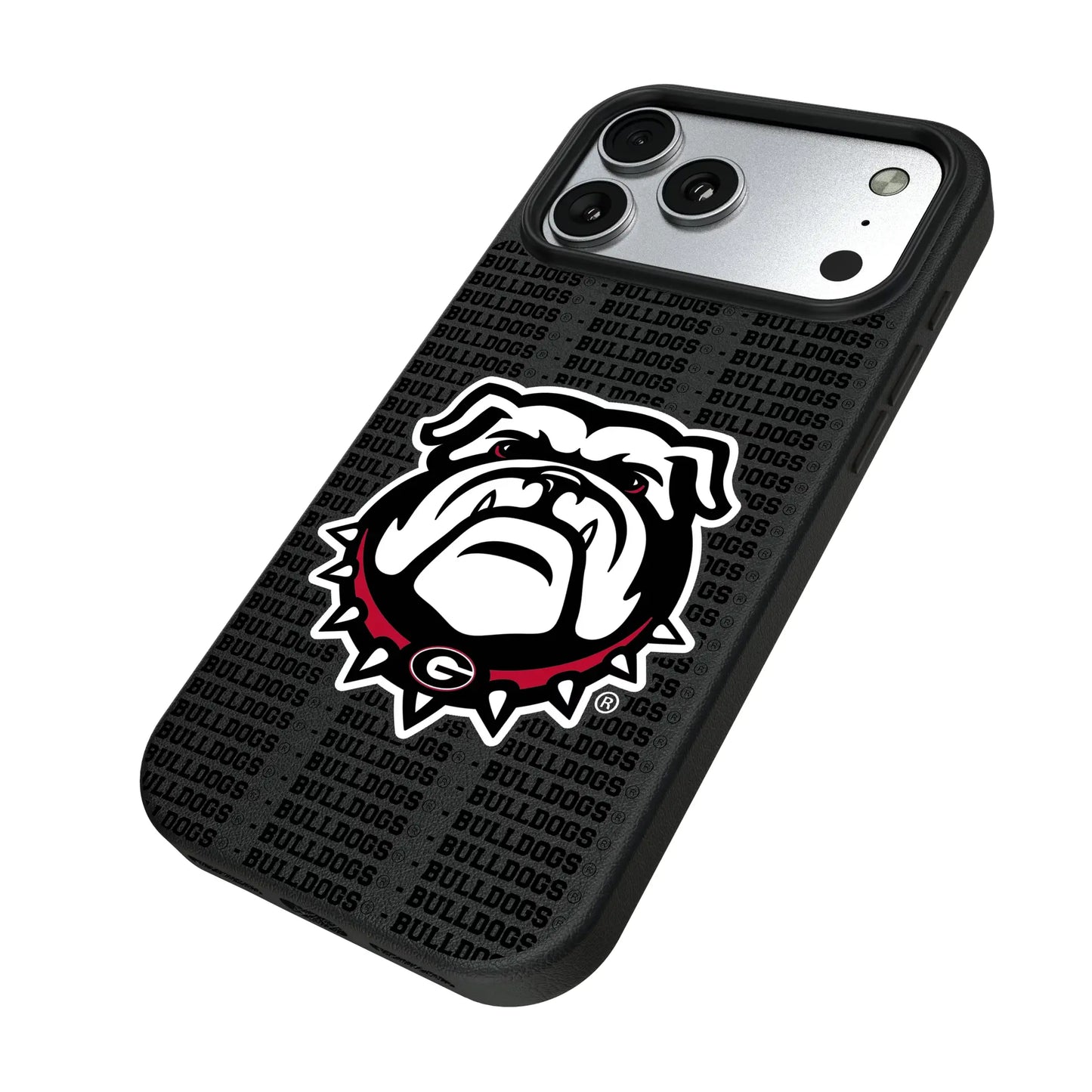 University of Georgia Bulldogs Uga Text Backdrop MagSafe Compatible Phone Case for Apple iPhone
