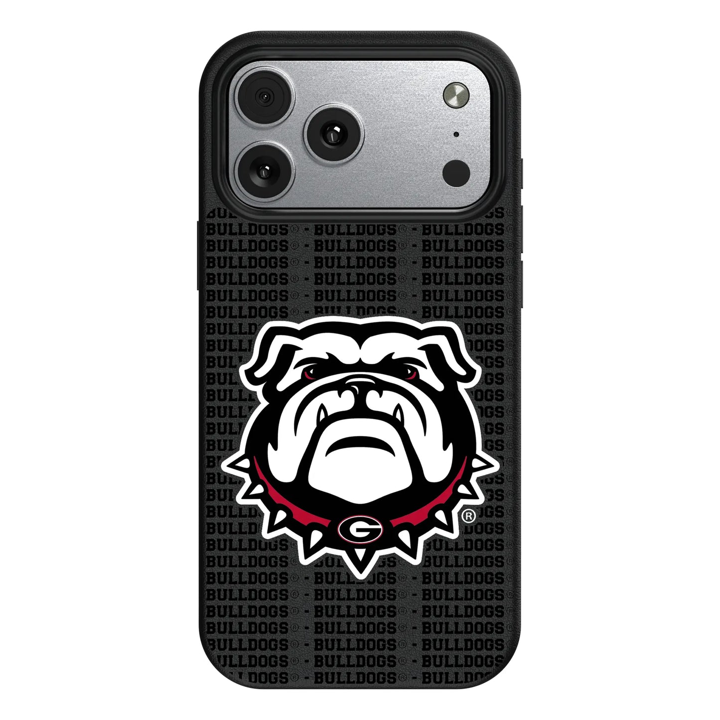 University of Georgia Bulldogs Uga Text Backdrop MagSafe Compatible Phone Case for Apple iPhone