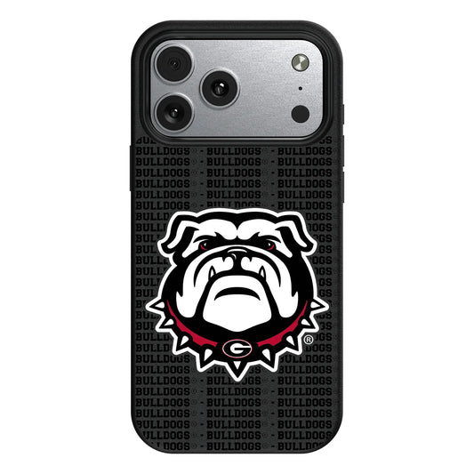 University of Georgia Bulldogs Uga Text Backdrop MagSafe Compatible Phone Case for Apple iPhone