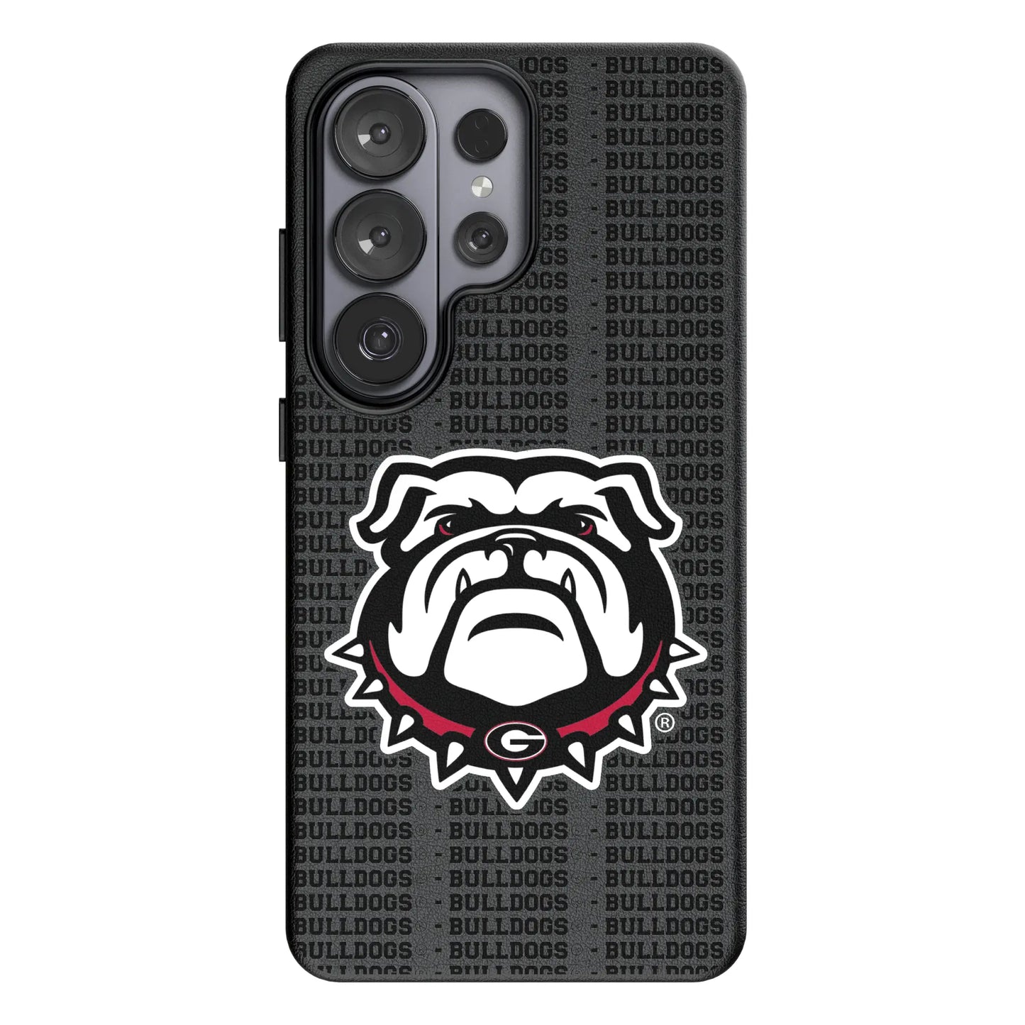 University of Georgia Bulldogs Uga Text Backdrop MagSafe Compatible Phone Case for Samsung Galaxy