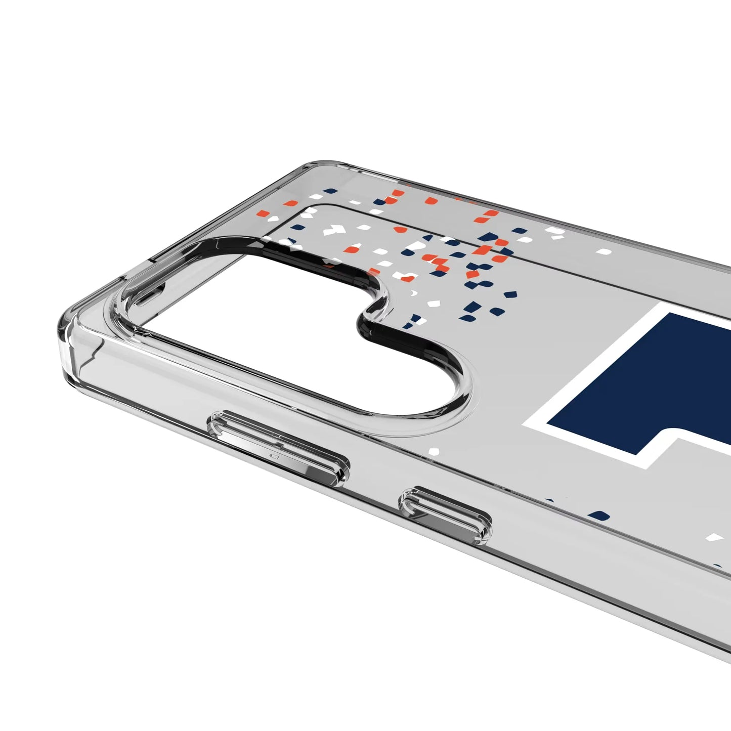 University of Illinois Fighting Illini Confetti Clear Phone Case for Samsung Galaxy