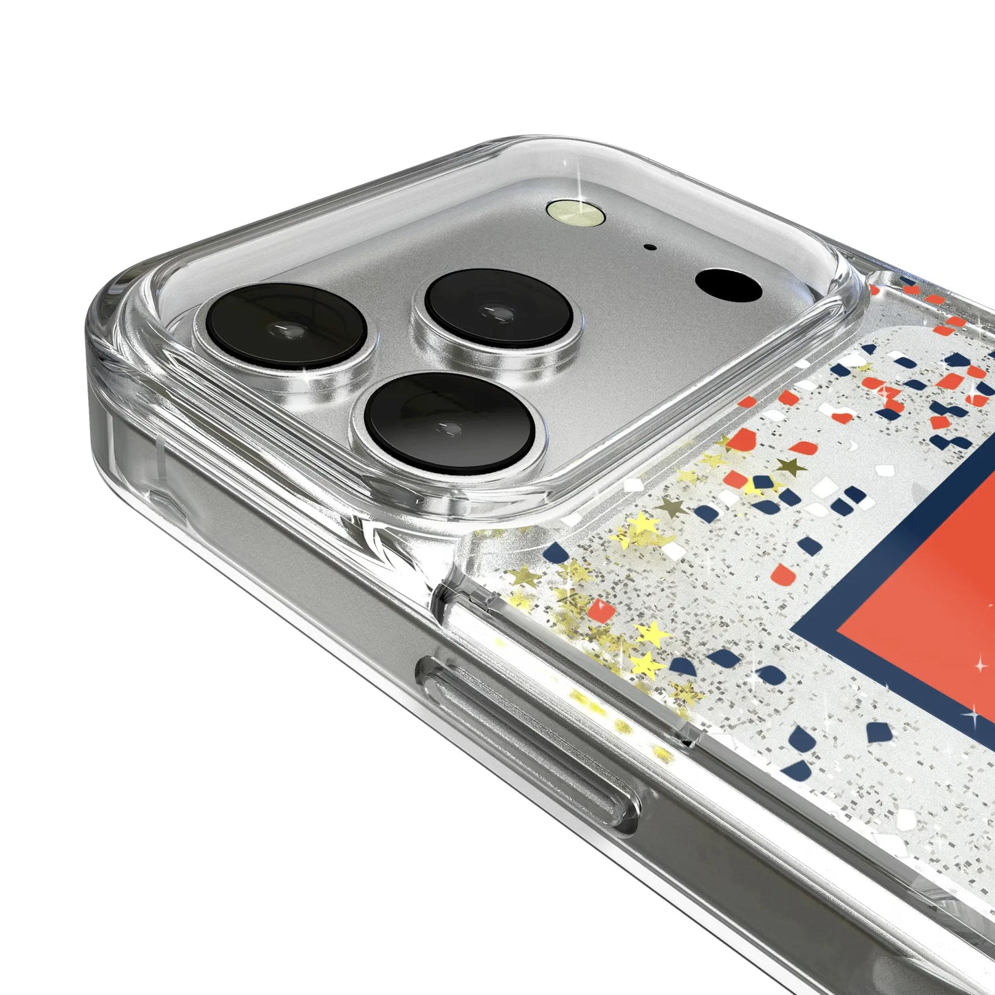 University of Illinois Fighting Illini Confetti Glitter Phone Case for Apple iPhone