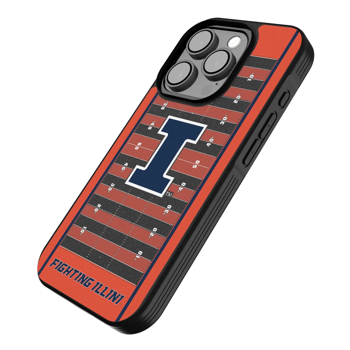 University of Illinois Fighting Illini Field Bump Phone Case for Apple iPhone
