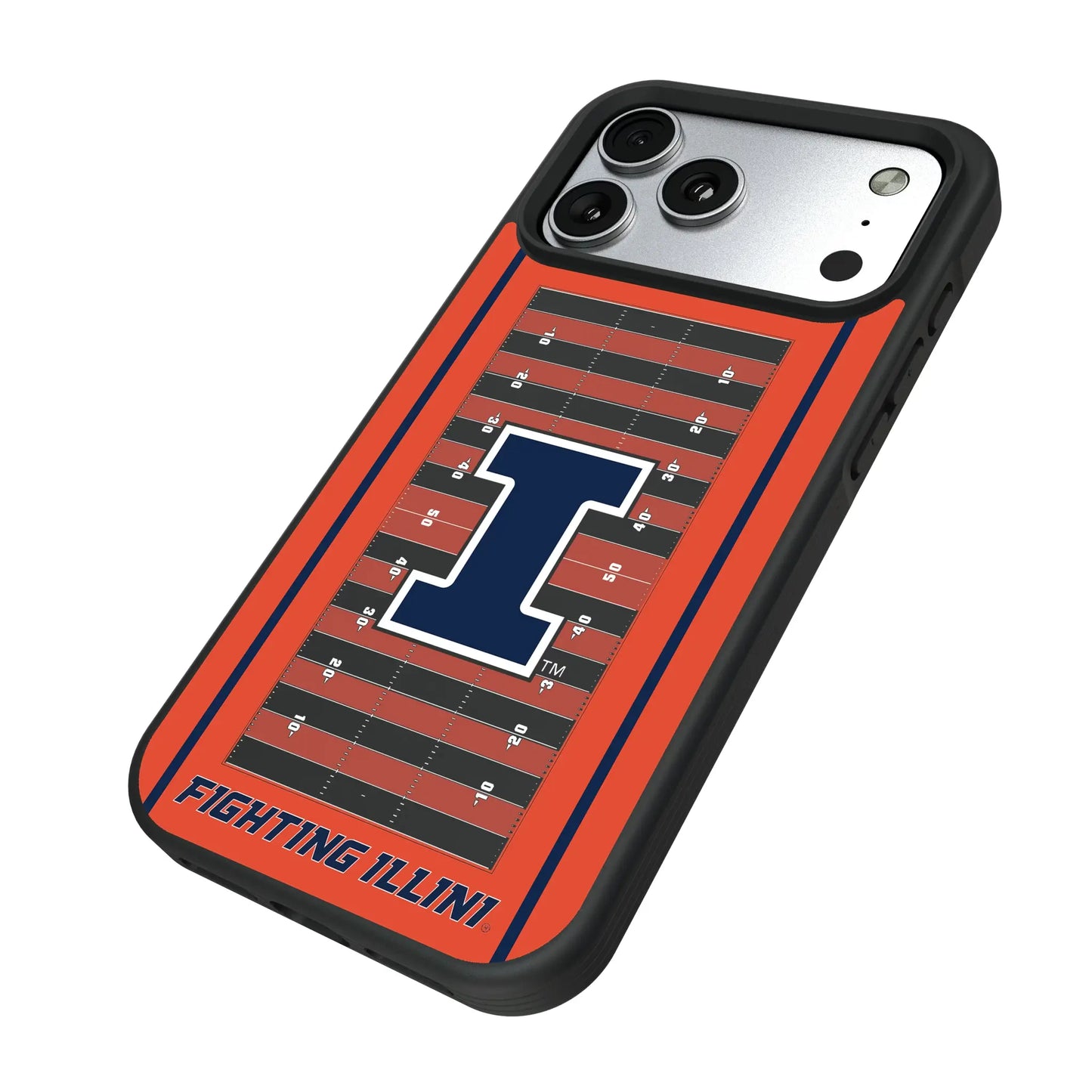 University of Illinois Fighting Illini Field Bump Phone Case for Apple iPhone