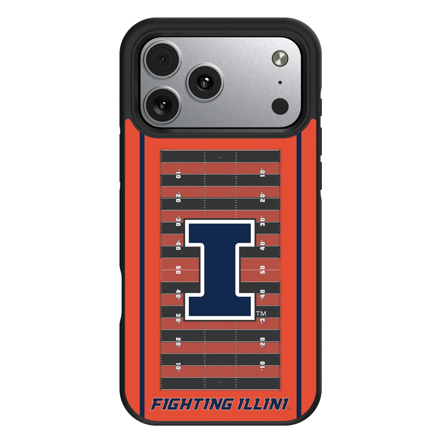 University of Illinois Fighting Illini Field Bump Phone Case for Apple iPhone